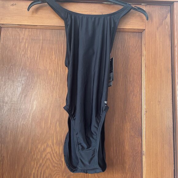 Speedo Women's Swimsuit One Piece Prolt Super Pro Solid Adult Sz 12/38 Black - Picture 1 of 10